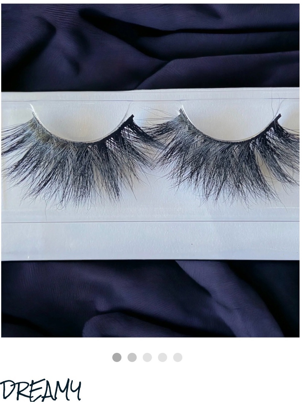 5 pairs of 25mm Twice Slayed Collection Dramatic Black Mink Lashes